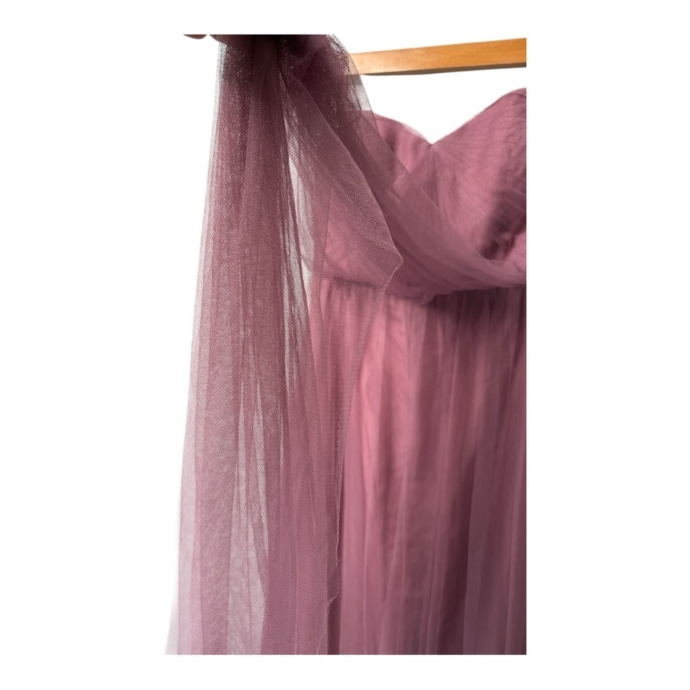 Jenny Yoo Annabelle Convertible Tulle Gown Cherry Blossom Maxi Dress Size 4 - Picture 7 of 15